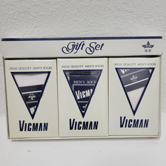 Vicman Men's High Quality Gift Socks Set Mid-Calf Length. New With Imperfection - Picture 2 of 3